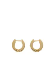 Logo ring earrings One size Nude
