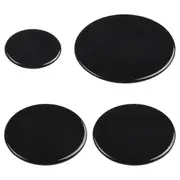 4 Pcs Cooker Hob Gas Burner Cap 55mm 75mm 100mm for Oven Gas Hob Burner Crown Flame Cap Kitchen Accessories Flat Black