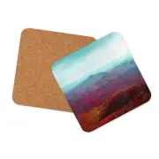 Cork-back coaster Autumn Mountains