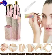 2in1 USB Rechargeable Electric Eyebrow Trimmer Face Razor Facial Epilator Shaver