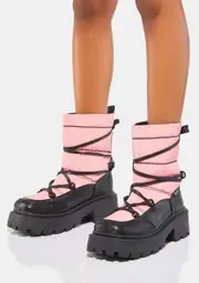 [Shellys London] Pink Snowfall Snow Boots
