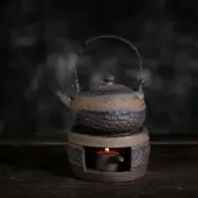 Warm Tea Stove Handmade Retro Warm Tea Pot Ceramic Kung Fu Tea Set Warm Tea Set