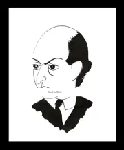 1928-rpt ARNOLD SCHOENBERG Austrian composer SCHONBERG Vienna Caricature MATTED