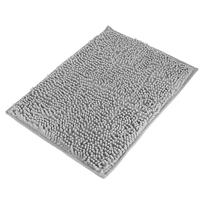 Bath Rug 35'' x 24'', Non Slip Washable Bath Mat for Bathroom, Bedroom, (Grey)