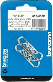 Bynorm R Clip 4-Pieces, 43 mm x 2 mm Size