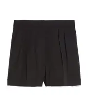turn-up pleated shorts IT38,IT36 Black