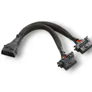 Bbfly-B6 OBD2 Splitter 16 Pin OBD II Splitter Extension 1x Male and 2X Female