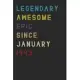 Legendary Awesome Epic Since January 1993 Notebook Birthday Gift