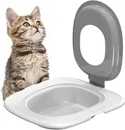Cat Toilet Trainer Kit, Cat Toilet Training Seat,Teach Cat to Use Toilet Cat, Reusable Trainer for Pet Cleaning, Sand Box Mat Cat Trainer, Cat Potty Trainer Kit, Toilet Litter Box Trainer