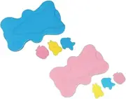 CIMAXIC 2Pcs Bath Sponge Mats Non Slip Bath Cushions Thickened Comfortable Design for Safe Bathing Experience