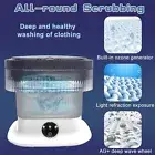 Portable Washing Machine,11L Mini Washer with Foldable Design, Small Folding Was