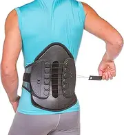 Spine Decompression Back Brace - MAC Plus Rigid Lumbosacral Corset Belt with Pulley System for Sciatica Pain, Disc Injury and After Laminectomy or Spinal Fusion Surgery (L)
