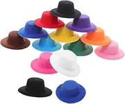 16pcs Mini Craft Hat Car Decorations Table Decoration Soft Accessories Elegant Pins Handmade Hats Handmade Christmas Hats Pajamas Jacket Pins Cloth