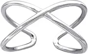 [JewelryWeb] 925 Sterling Silver Womens Twisted Adjustable Toe Ring Jewelry Gifts for Women - Ring Size Options Range: L to R