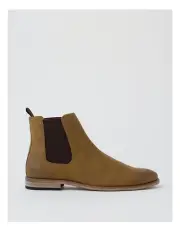 [Blaq] Salerno Chelsea Boot Tan Suede