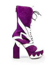 S/S 2016 Runway Purple Suede Boots