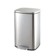 Catzon Trash Can Stainless Steel Pedal Type Bin for Home Kitchen Office