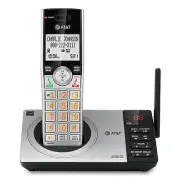 DECT 6.0 Expandable Cordless Phone with Answering System, Silver/Black with 1...