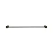 Single Towel Rail 600mm – Black Satin Square