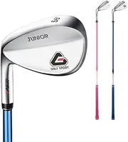 Left Handed Golf Sand Wedge for Kids - 56 Degree Wedge with Widened Bottom for 3-12 Boys and Girls - Golf Clubs Wedges (Blue for Age 5-8)