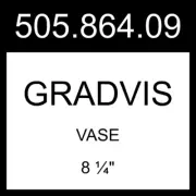 IKEA GRADVIS Vase Dark Gray 8 ¼" 505.864.09