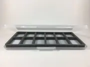 Plastic Fly Box with Foam Dividers: 12-Compartment