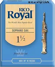 Royal by D'Addario Soprano Sax Reeds, Strength 1.5, 10-pack