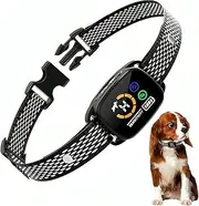 oolong Dog Bark Collar,Anti bark Collar for Dog Training,Rechargeable Shockless Smart Anti Barking Collar with 6 Adjustable Sensitivity Beep Vibration for Small Dogs