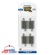 Bachmann 44513 2.25" STRAIGHT (4 pcs) (HO SCALE) Model railroading train track