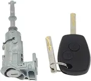 Left Door Lock Cylinder 2 Keys Compatible for Renault Compatible for Clio III Compatible for Kangoo Iii Compatible for Modus Master Compatible for Vauxhall Opel 806010030R
