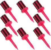 PAMINGONO 8pcs Golf Ball Nail Seat Driving Range Tee Brush Tee Red Golf Tees Golf Simulator Tees Indoor Golf Tees Golf Mat Tees Brush Golf Tees Unbreakable Golf Tees Golf Tee Holder
