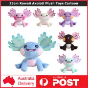 25cm Kawaii Axolotl Plush Toys Cartoon Cute Salamander Stuffed Animal Peluche