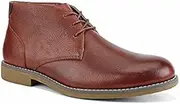 [Hush Puppies] Terminal Boots Mens Lace Up Shoes Leather Dark Brown Boot 7 EE - Extra Wide Dark Brown Tumbled Desert Boots