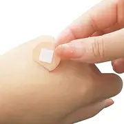 Washproof Small Round Spot Plasters, Stretchy Fabric Plaster, Secure Adhesive, Breathable for Minor Cuts, Abrasions, 22 x 22mm, 100PCS