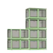 L/2/3/4XL Camping Clothing Toy Home Organizer Folding Storage Cabinet Box Green