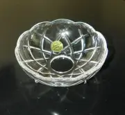 10 Pcs. Asfour 30% Lead Crystal 4" Dia. Bobeche Chandelier/Lamp Part w/Slv Pins
