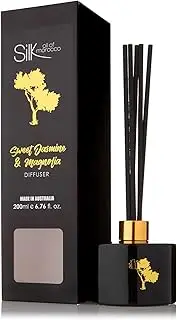 Silk Oil of Morocco Sweet Jasmine & Magnolia Luxe Diffuser 200 ml, Black & Gold