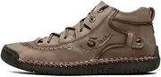 [Asifn] Men’s Classic Suede British Style Firm Lace-up Loafers Lightweight Wear-Resistant Non-Slip Soft Warm Handsome Fashion Shoes