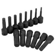 Socket Adapter Home Furnishing 80mm Black Electric Drill Hex Socket Hexagon