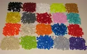 LEGO COLORED 1 X 1 ROUND DOT PLATES BRICKS BUILDING BLOCKS YOU PICK 100 PER LOT