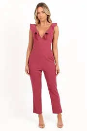 [PUP56] Mirabelle Jumpsuit - Dark Rose XS rose