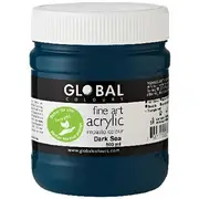 Global Colours Acrylic Paint Zero VOC 500mL Dark Sea