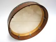 18" BENDIR TUNABLE GOATSKIN HEAD ROSEWOOD TAMBOURINE FRAME DRUM w/ SNARE