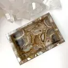 Natural Agate Stone Crystal Tray