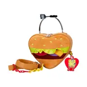 Loungefly Spongebob Krabby Patty Plush Womens Sling/Crossbody Bag 9x7.3in