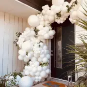 Big White Wedding Balloon Garland Arch Kit Bridal Shower Bride To Be Marriage
