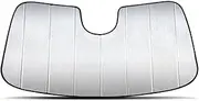 AutoMate Pro Custom Fit Windshield Foldable Sunshade for 2024 2025 Kia EV9 SUV, Compact Reflective Sun Shade Block UV Rays Visor Protector Folding Insulation Accessories (Made in USA)