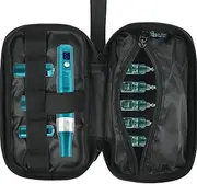 Beautyflier Carry On Bag for Microneedling Pen, Black Travel Makeup Bag for Mcroneedling Machine, Tote Bag for Women Compatible with Dermapen Microneedling pen, dr pen Microneedling Pen, Bag Only,