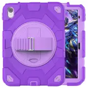 MCC Shockproof Strap iPad 10.9" 2022 10th Gen Kids Apple Case Cover SPMan [Purple+Purple]
