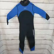 Hevto Wetsuit Kids Youth Sz 10 3/2MM Neoprene Full Shorty Suit K01-Blue